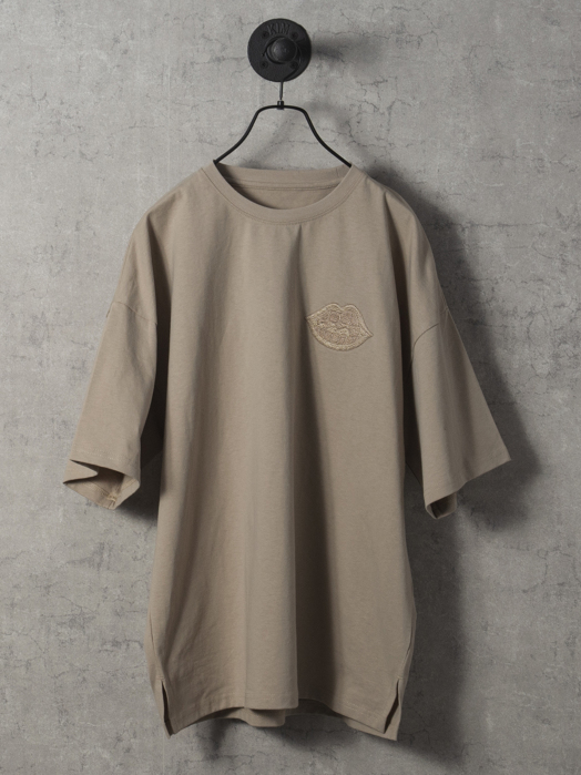 なみおくん刺繍ビッグシルエットTシャツ トップス REGIEVO なみおくん刺繍ビッグシルエットTシャツ トップス REGIEVO