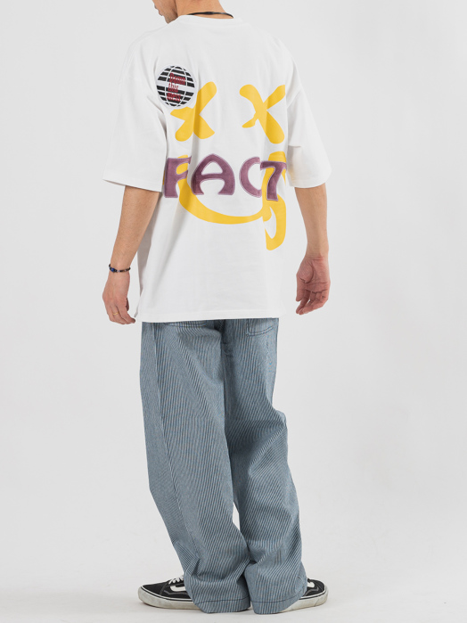 アップリケビッグシルエットTシャツ トップス REGIEVO