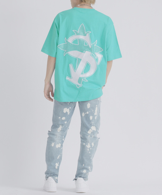 ラインストーンTシャツ トップス REGIEVO