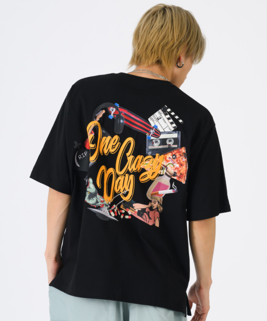 フォトコラージュビッグTシャツ トップス REGIEVO