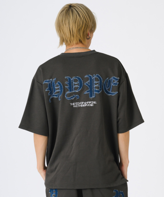 【Aelfric Eden】デニム アップリケ Tシャツ Aelfric Eden】デニム アップリケ Tシャツ (Aelfric Eden/T