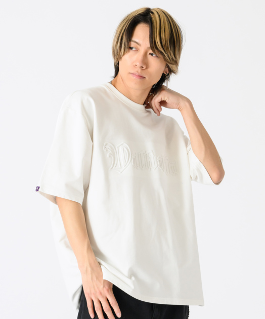 クロスエンボス半袖Tシャツ トップス REGIEVO