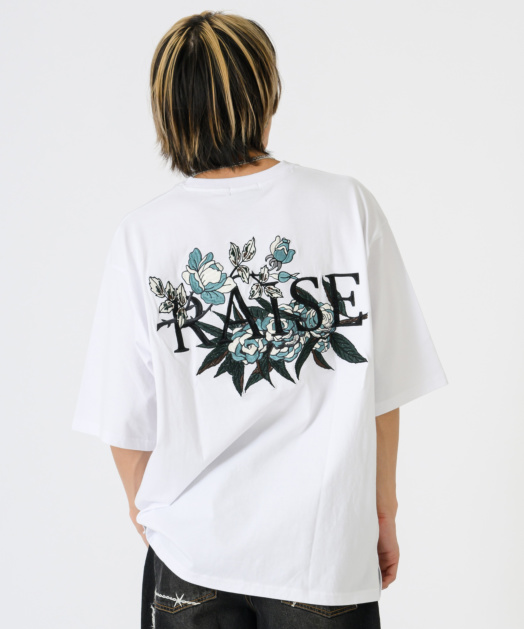 フラワー刺繍Tシャツ トップス REGIEVO