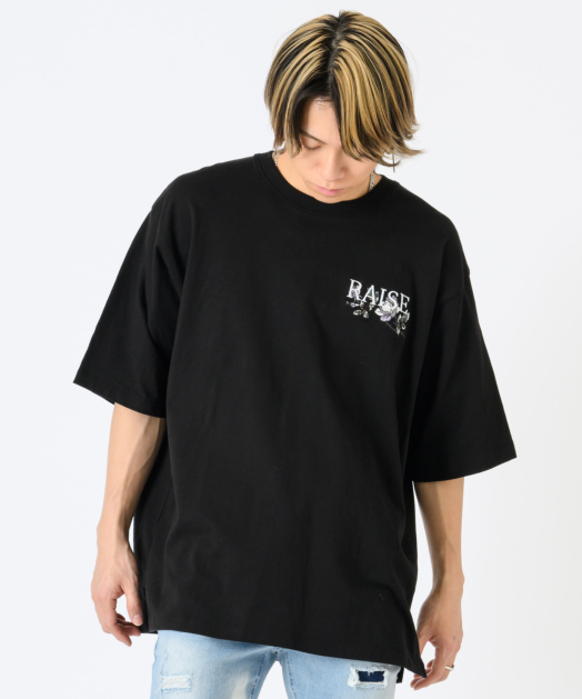フラワー刺繍Tシャツ トップス REGIEVO