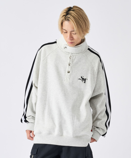 ハーフボタンスウェット トップス REGIEVO